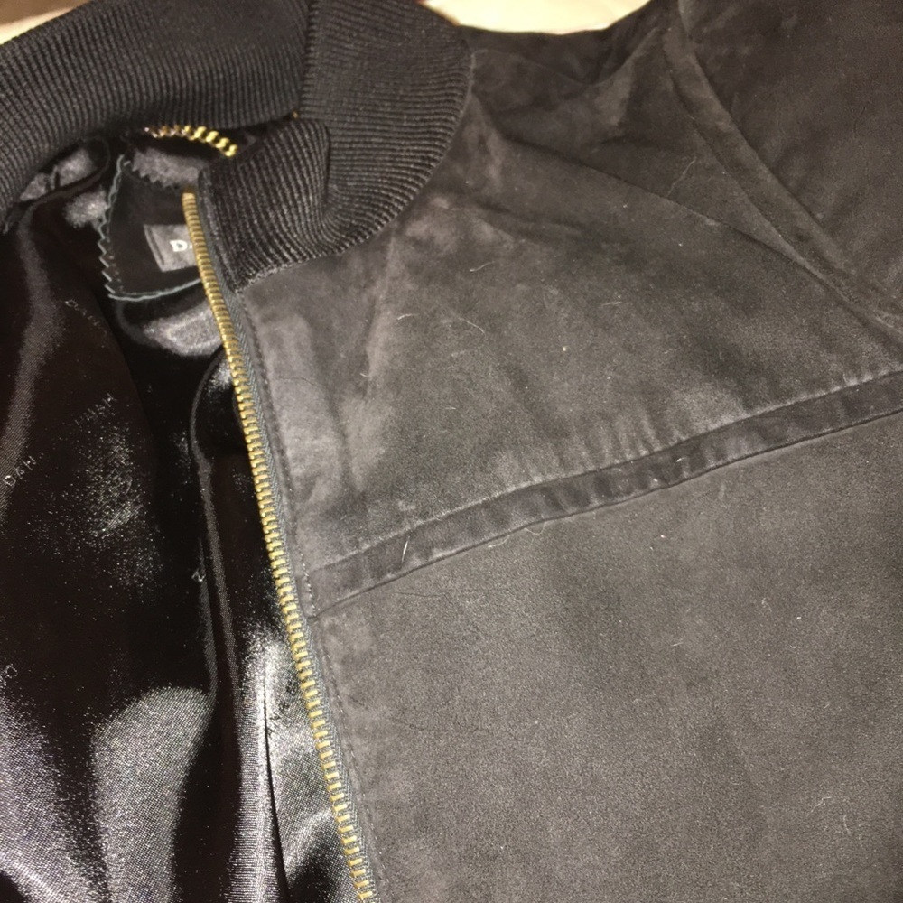 Dana Buchman Super Soft Suede Bomber Jacket - Picture 7 of 8